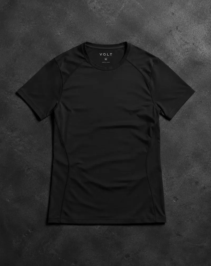 Tension Fitted Tee in Carbon