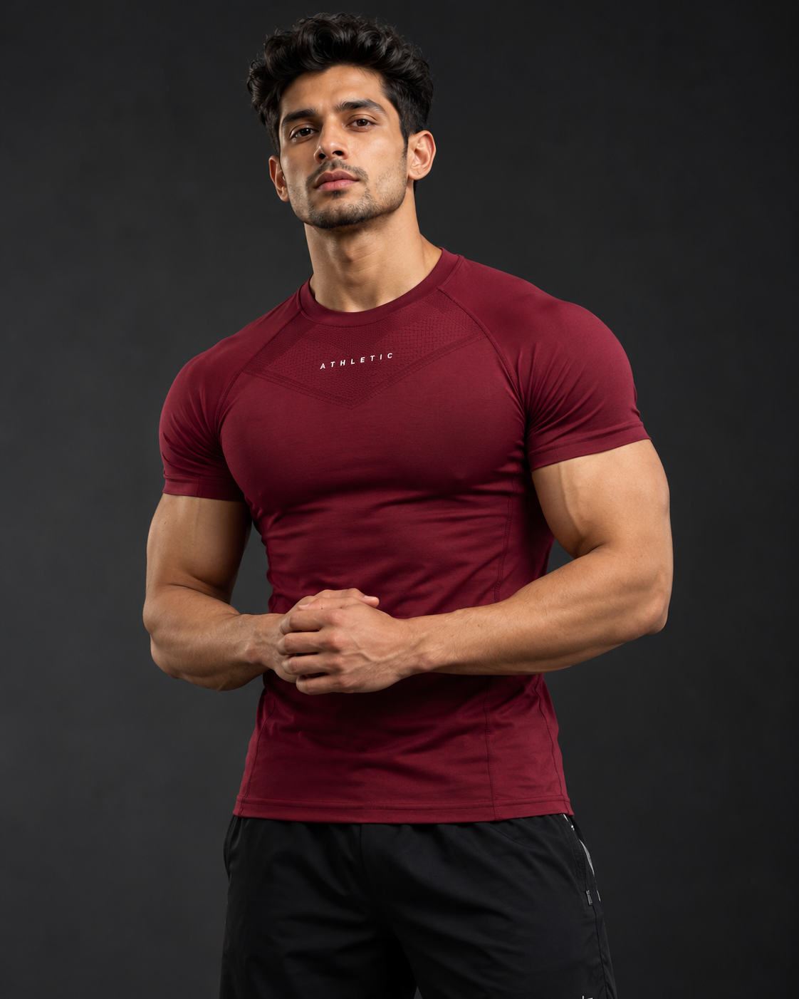 NERVE t-shirt worn by an athlete